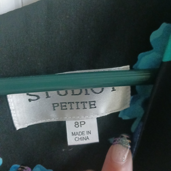 Studio 1 floral dress size 8 petite - Picture 2 of 3
